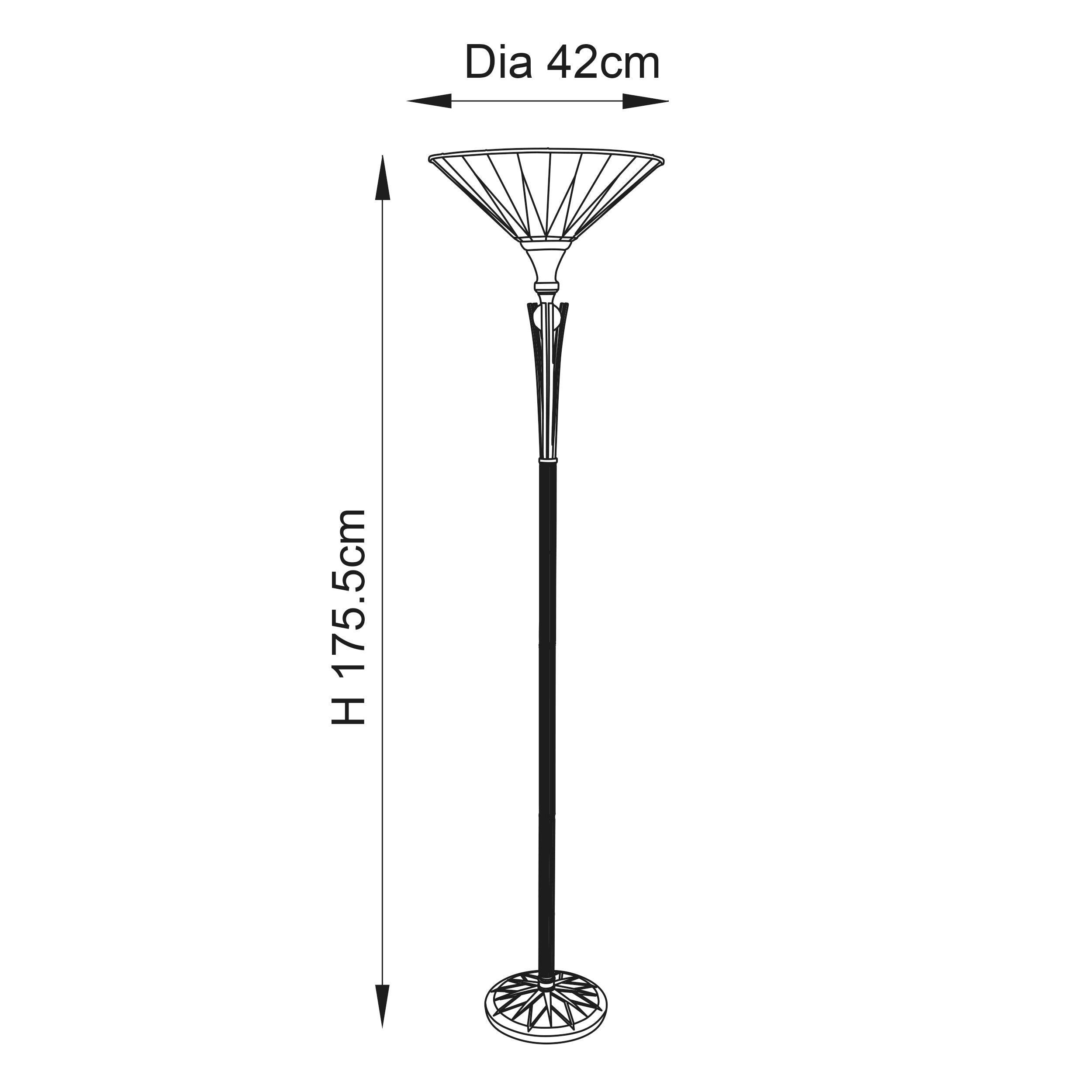 dark star tiffany uplighter floor lamp Living room close up image