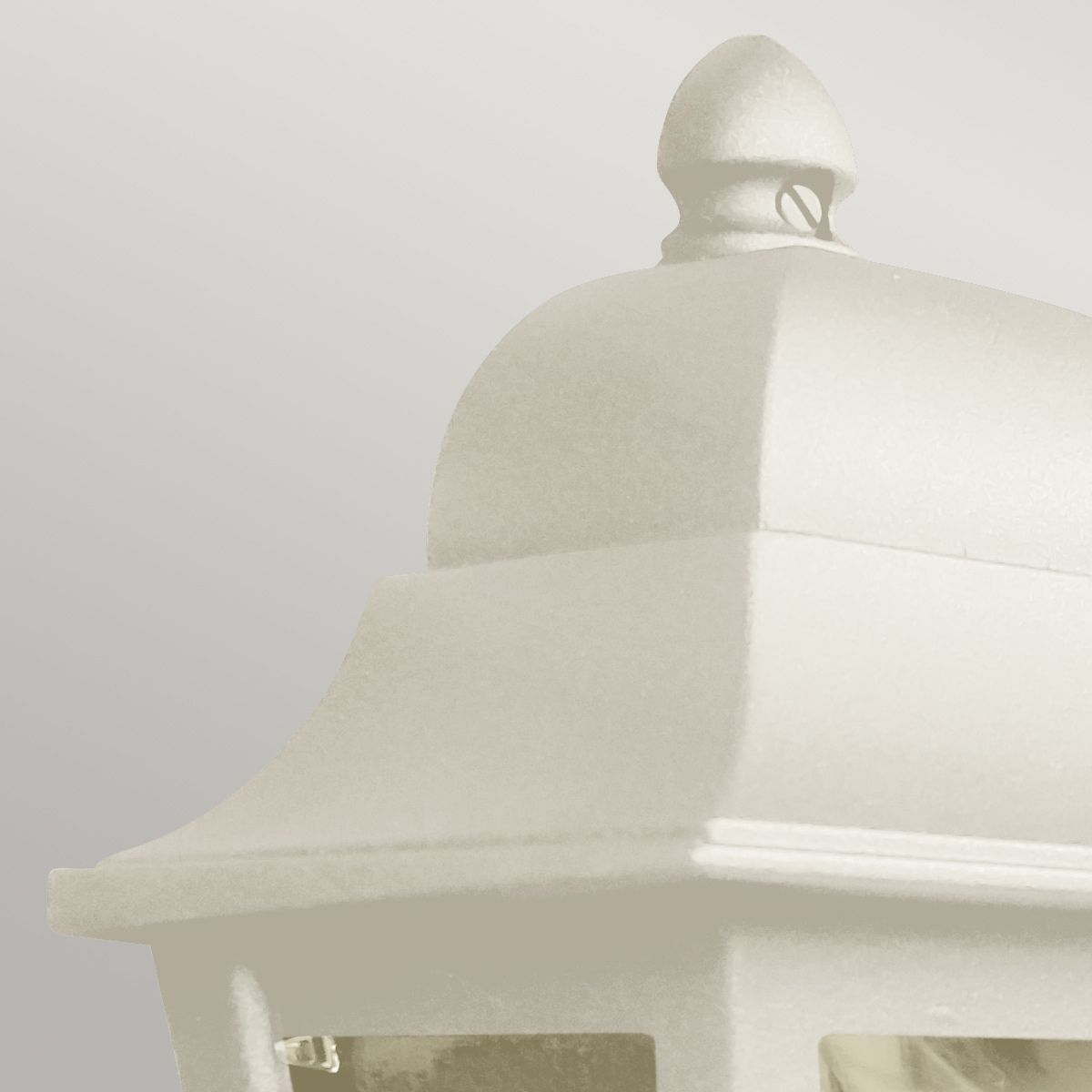 Deco Lane 1 Light Cream Outdoor Half Wall Lantern