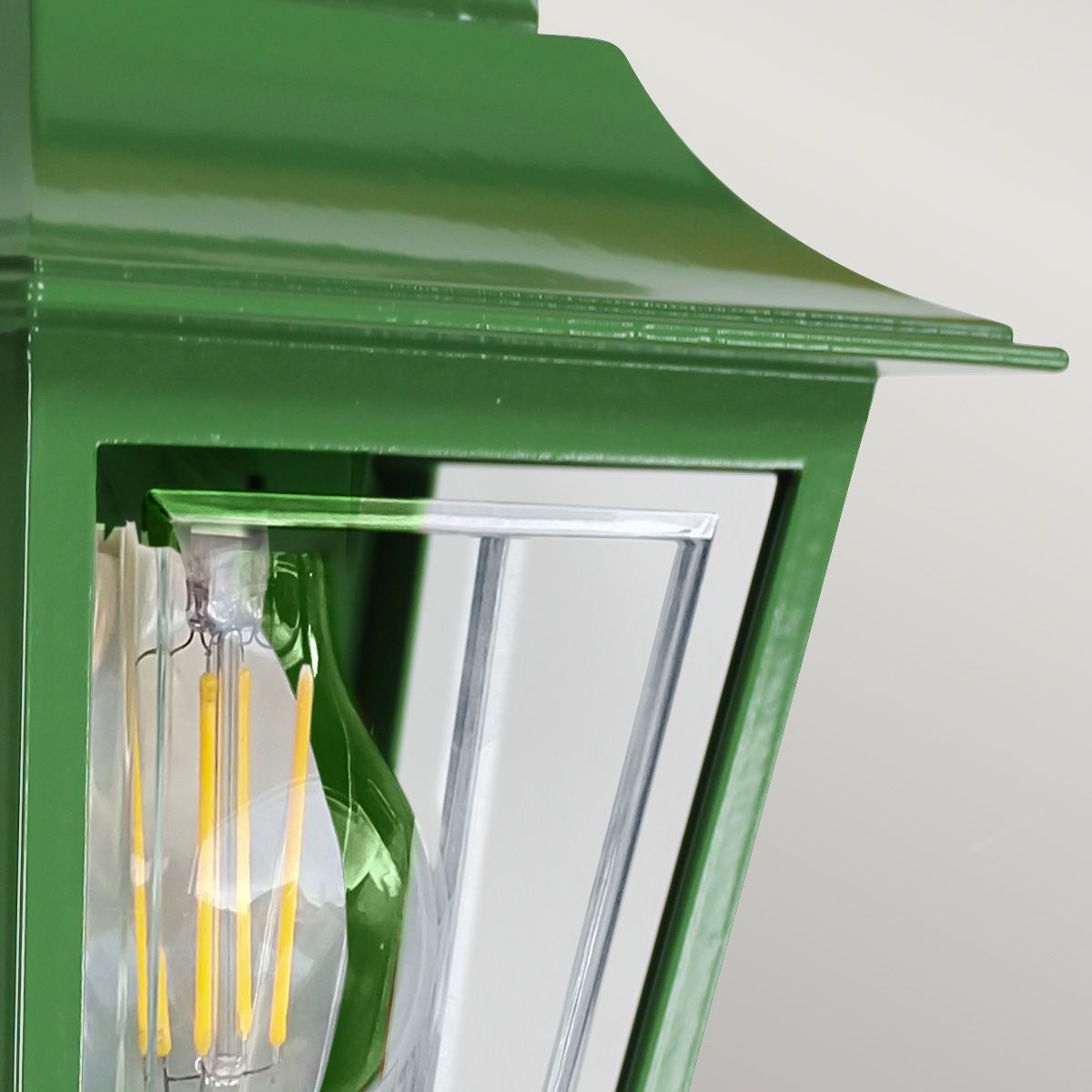 Deco Lane 1 Light Green Outdoor Half Wall Lantern