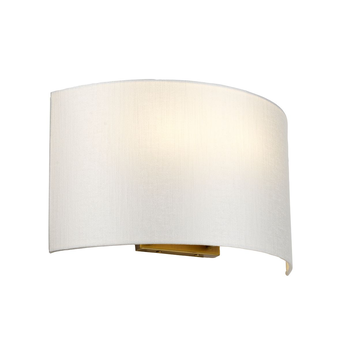 Cooper Large Curved Wall Light with Aged Brass Back Plate DL-COOPER-L-IV-AB by Designer's Lightbox