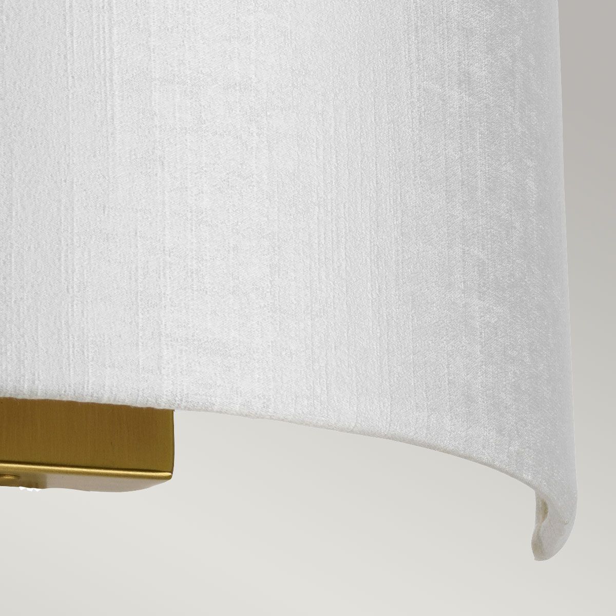 Cooper Medium Curved Wall Light with Aged Brass Back Plate