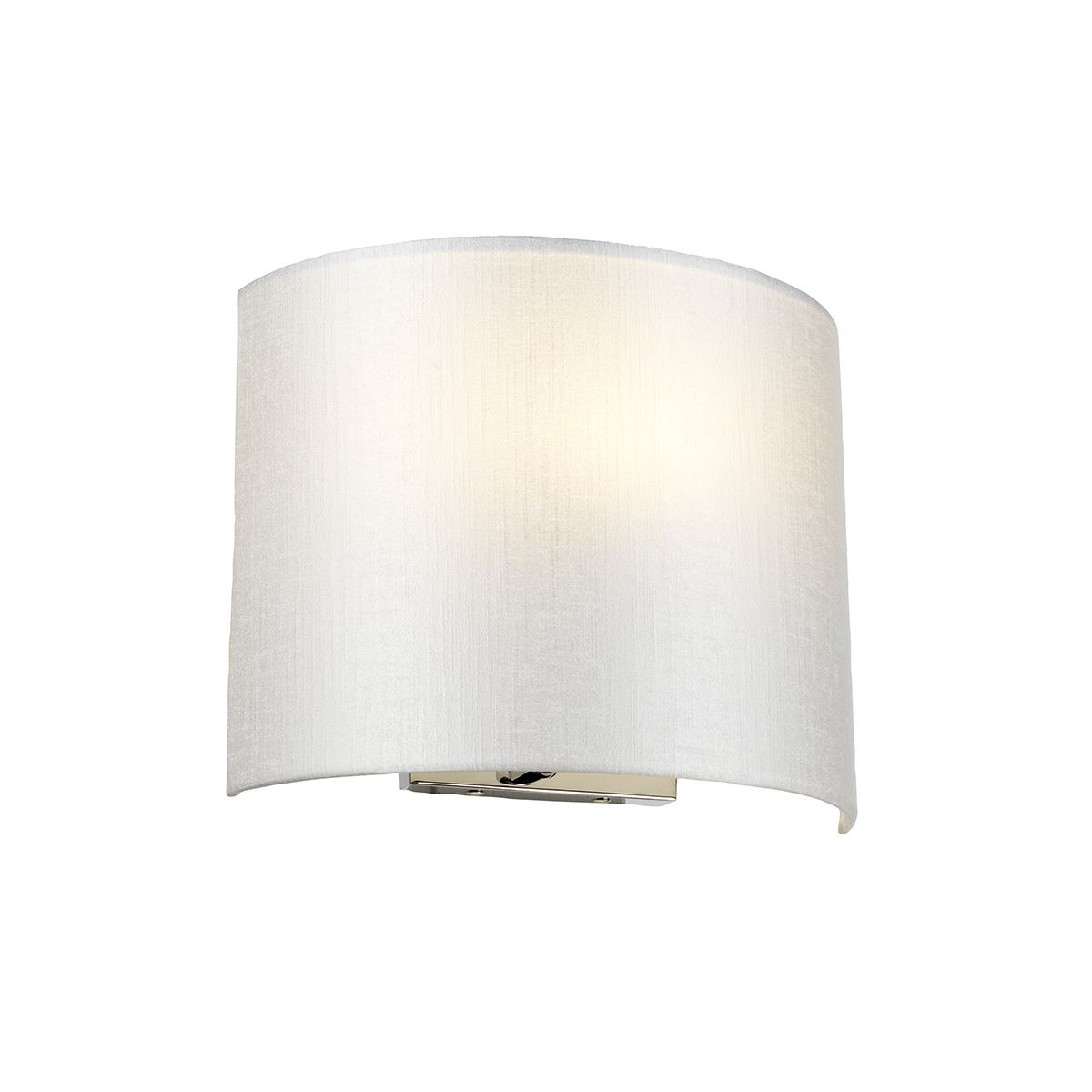 Cooper Medium Curved Wall Light with Polished Chrome Back Plate DL-COOPER-M-IV-PC by Designer's Lightbox