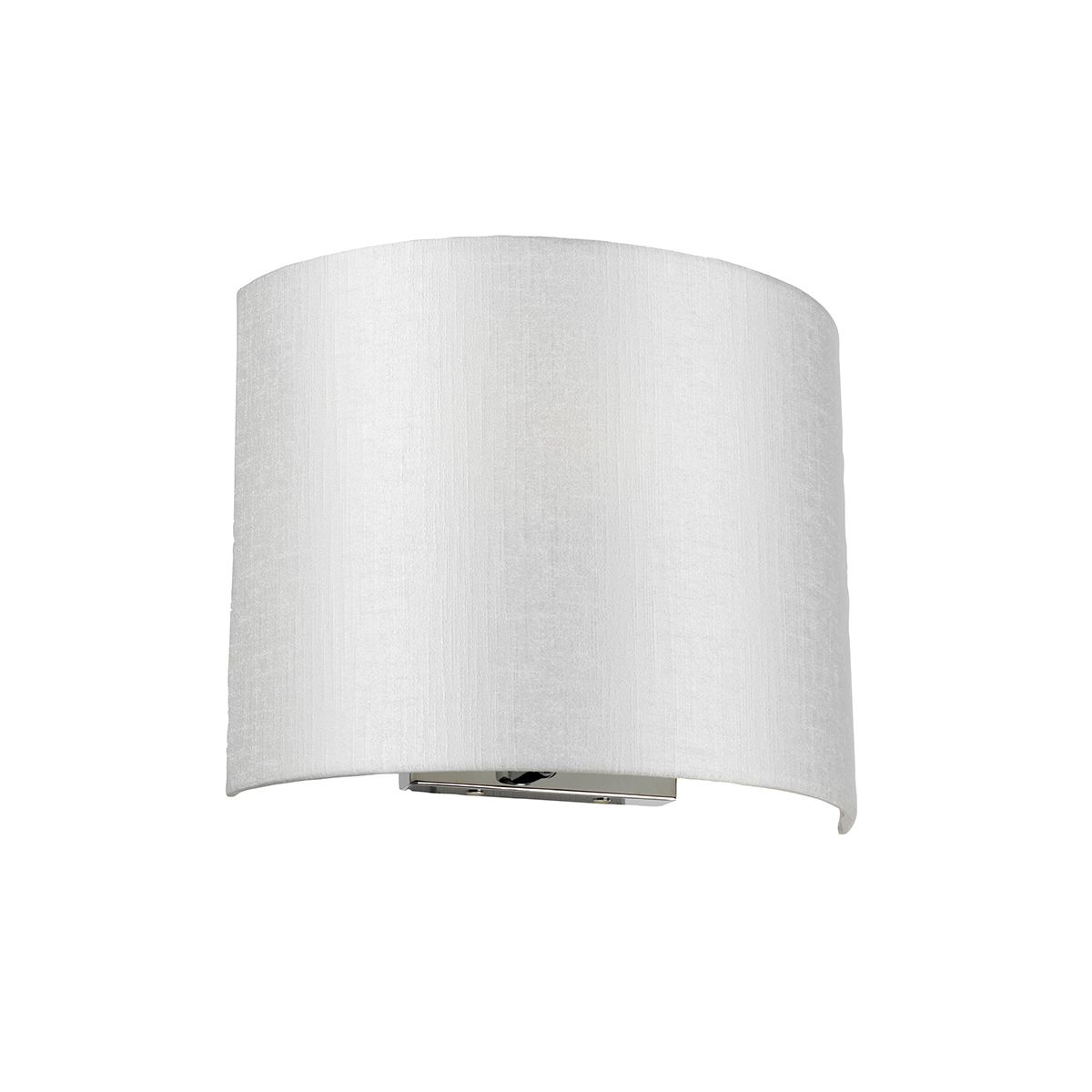 Cooper Medium Curved Wall Light with Polished Chrome Back Plate