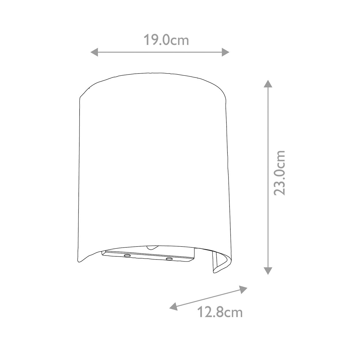 Cooper Small Curved Wall Light with Aged Brass Back Plate-warehouse-clearance-020426