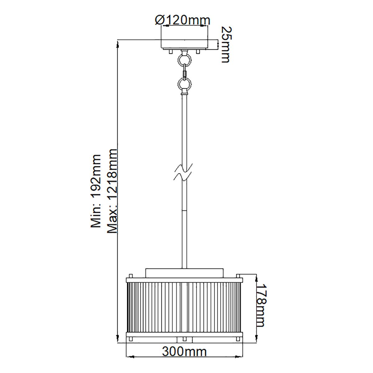 Elstead Corona 2 Light White Polished Nickel Pendant