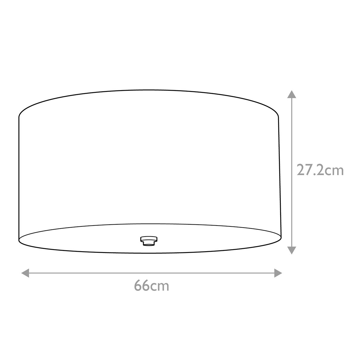 Designers Light Box Fletcher 14" Flush with Brass Finial