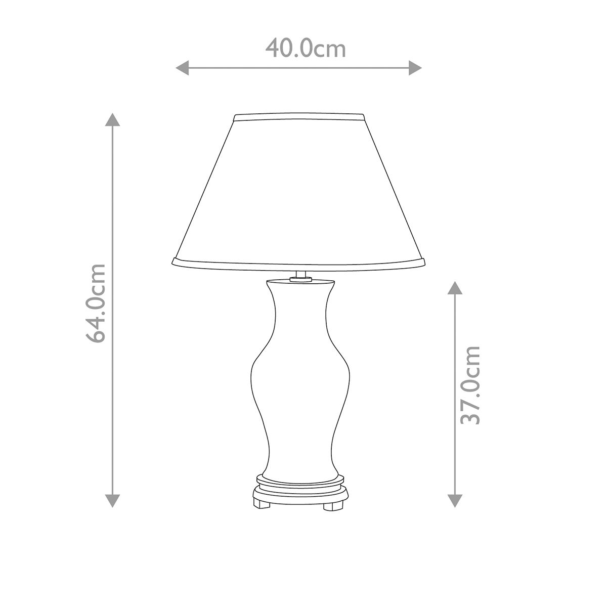 Majin 1 Light Oxblood Ceramic Table Lamp With Cream Shade