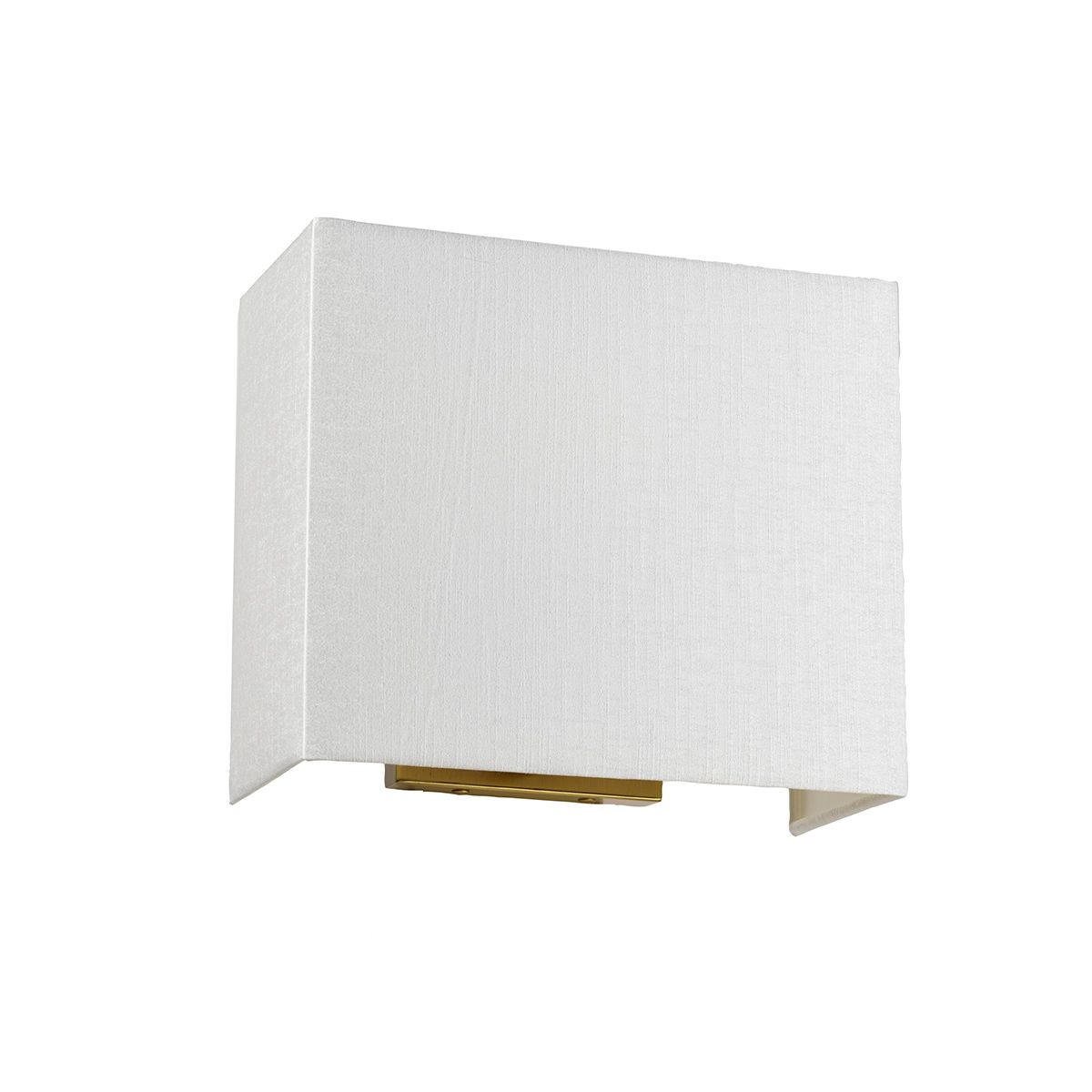 Riley Medium Rectangular Wall Light with Aged Brass Back Plate DL-RILEY-M-IV-AB by Designer's Lightbox
