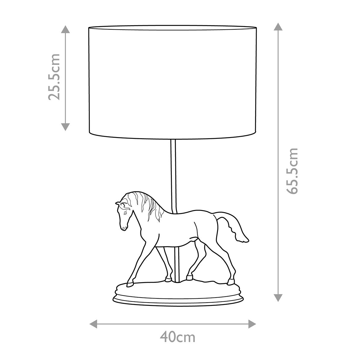 Spirit 1 Light Bronze Table Lamp With Natural Oval Shade