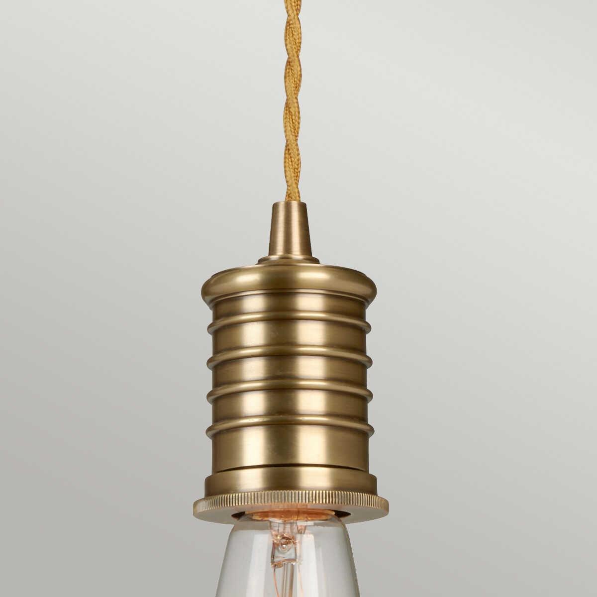 Elstead Douille 1 Light Aged Brass Ceiling Pendant Light-warehouse-40