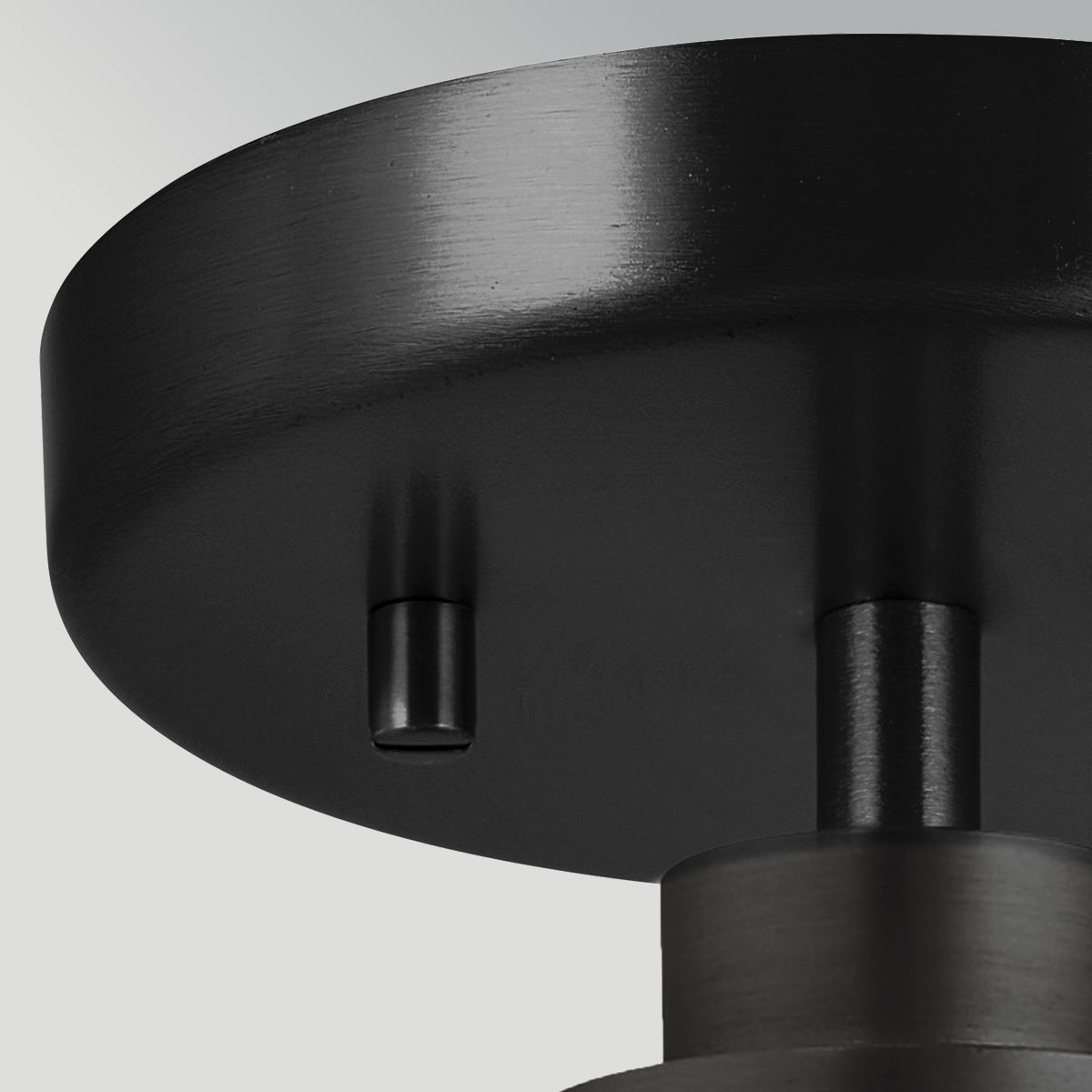 Windsor Black Duo-Mount Industrial Pendant - Blown Glass Shade