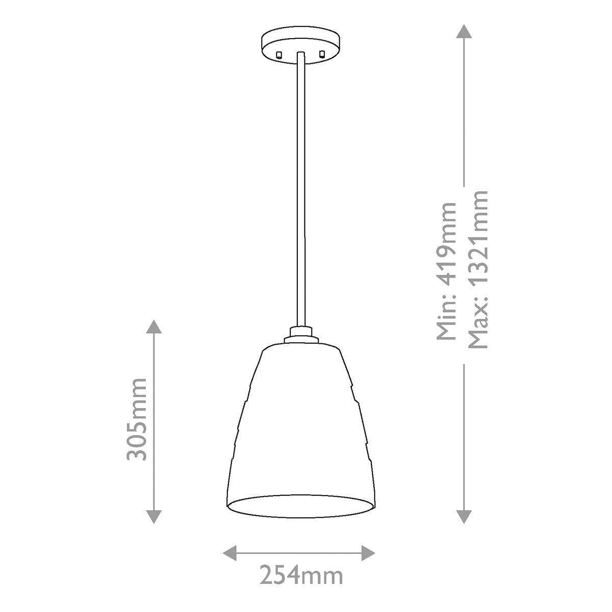 Windsor Black Duo-Mount Industrial Pendant - Blown Glass Shade