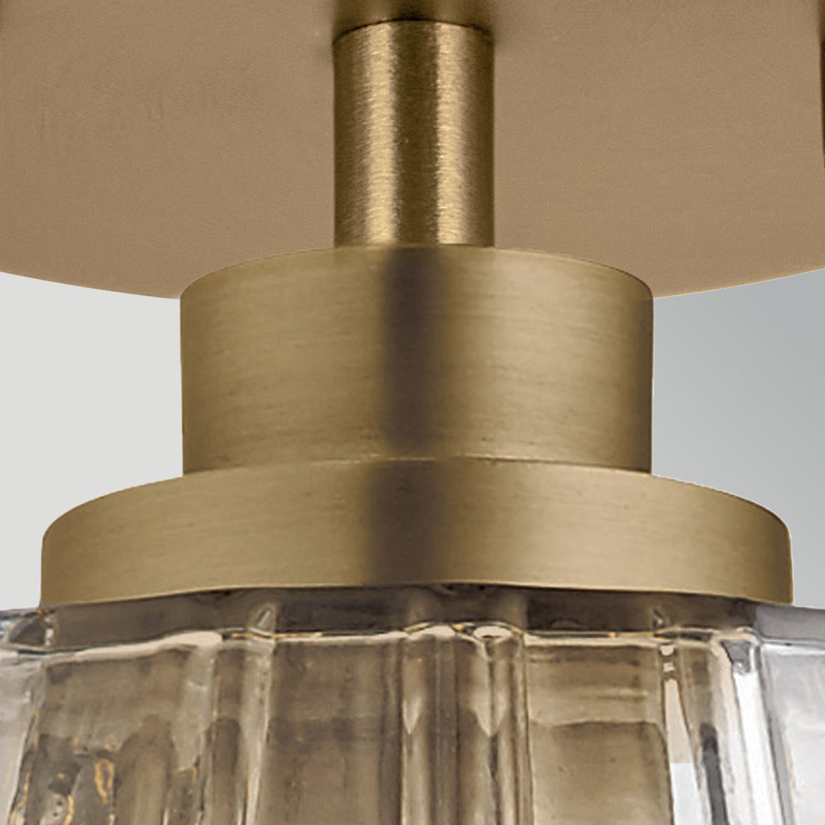 Windsor Brass Duo-Mount Industrial Pendant - Blown Glass Shade