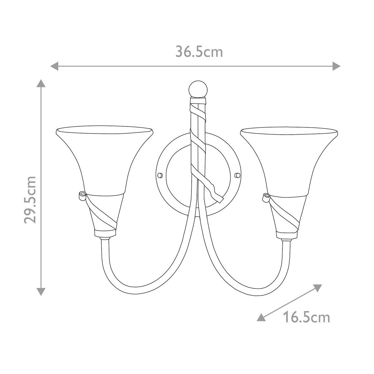Elstead Emily Copper Wall Light