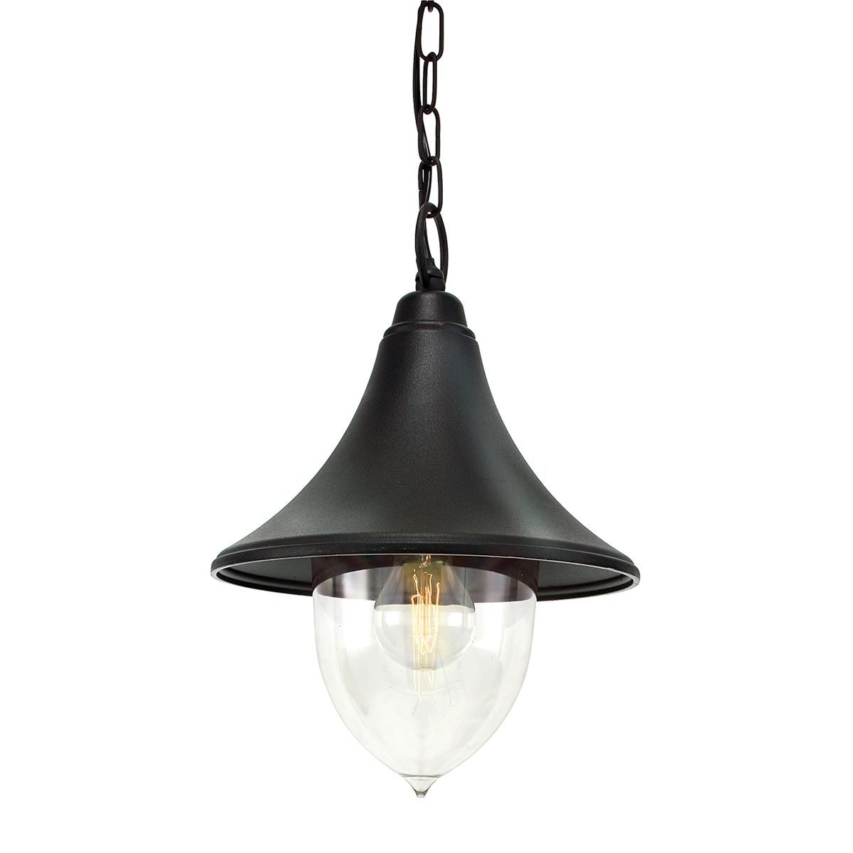 Elstead Firenze Black Outdoor Pendant Light