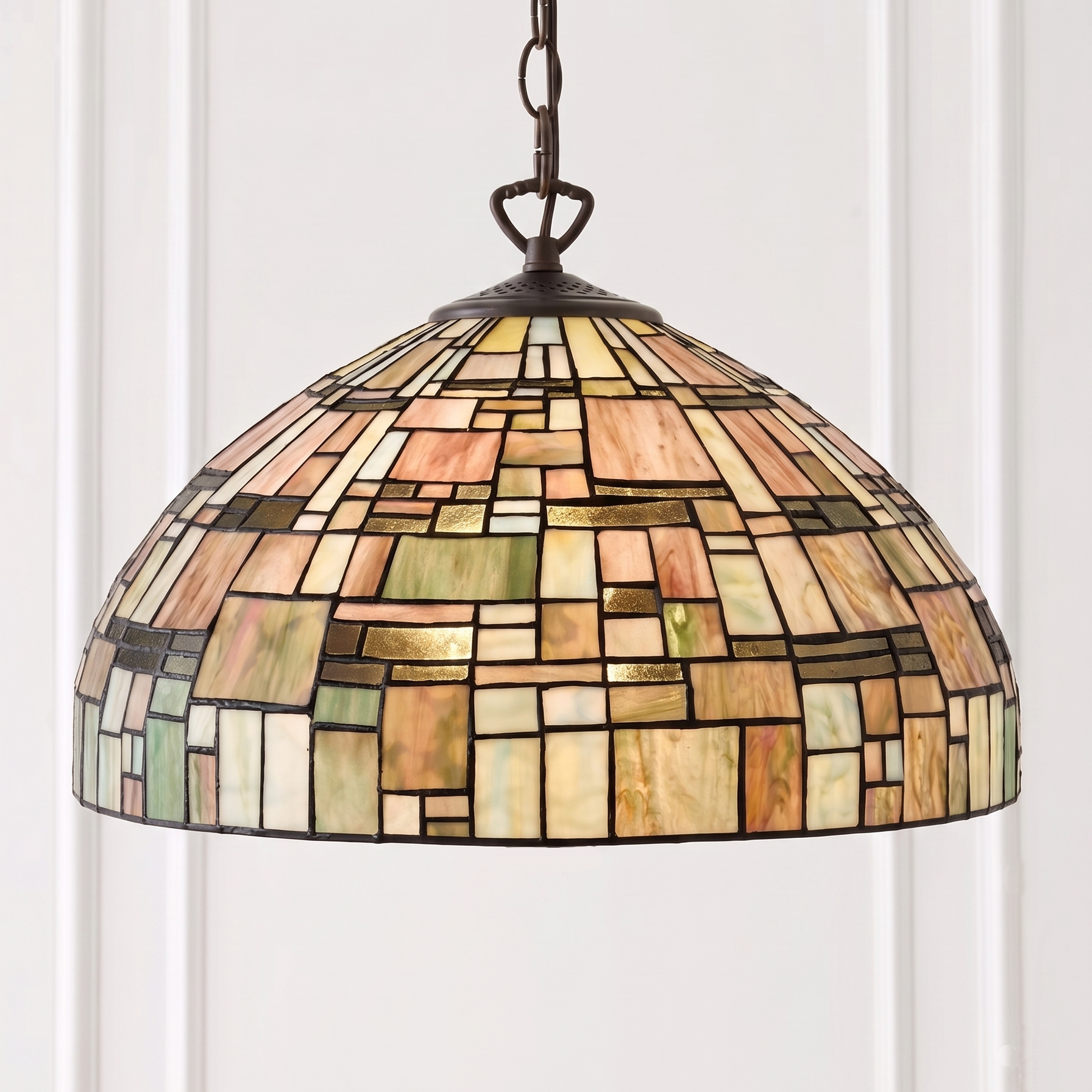 Falling Water Tiffany Ceiling Light, single bulb fitting