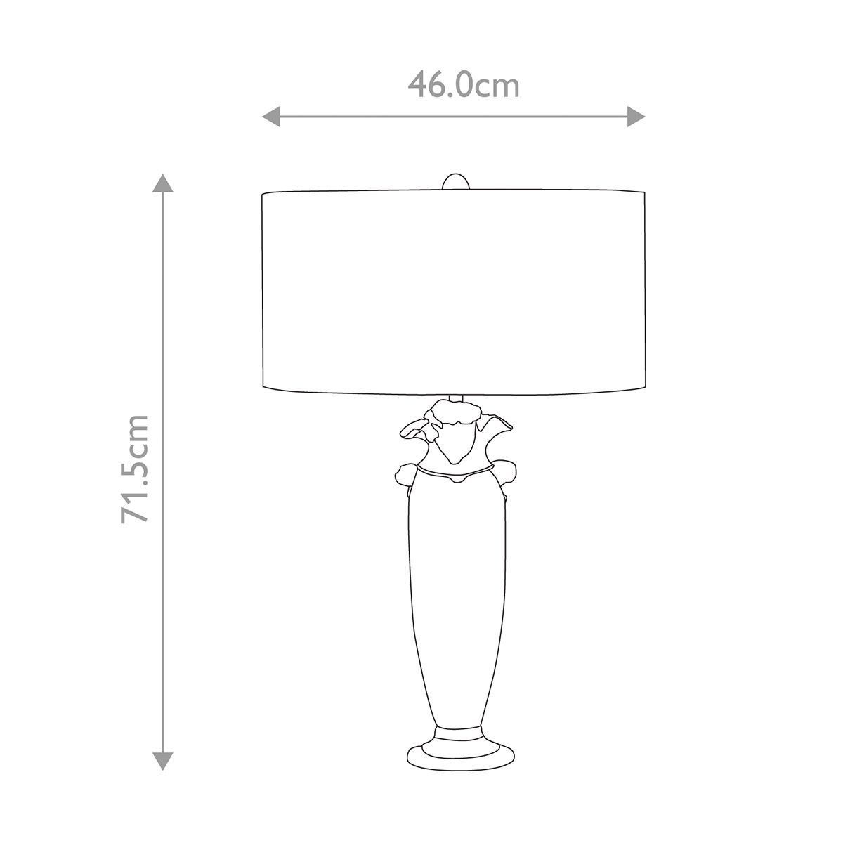 Flambeau Bienville Silver Table Lamp