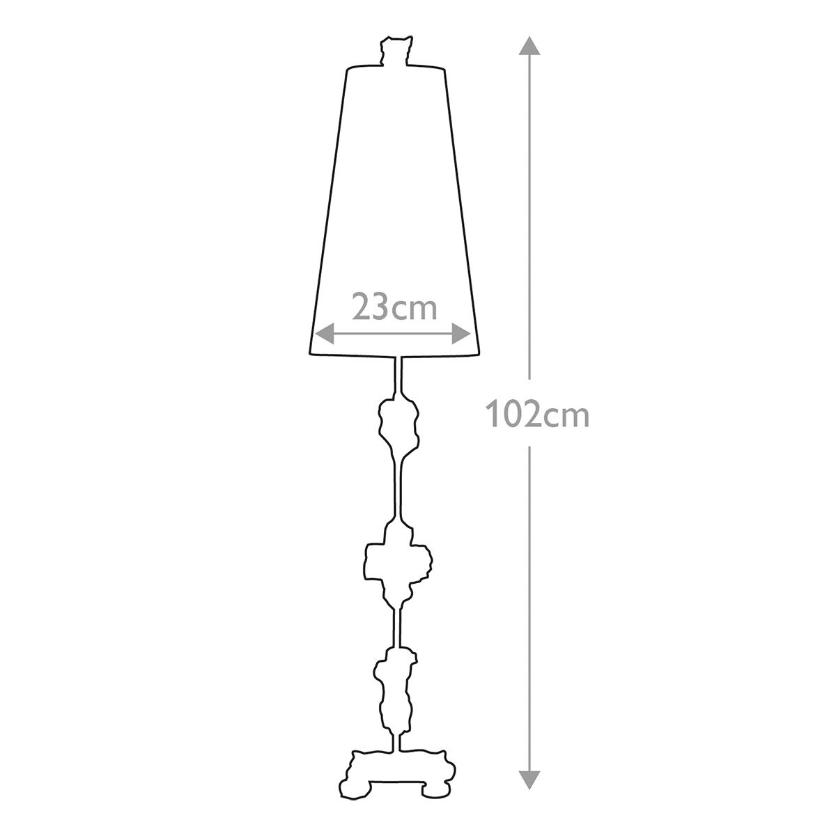 Flambeau Fragment 1 Light Table Lamp - Gold