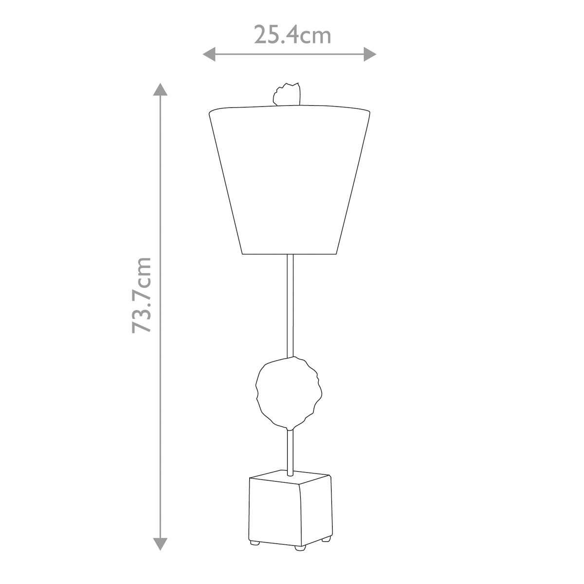 Petra Bone White Table Lamp -