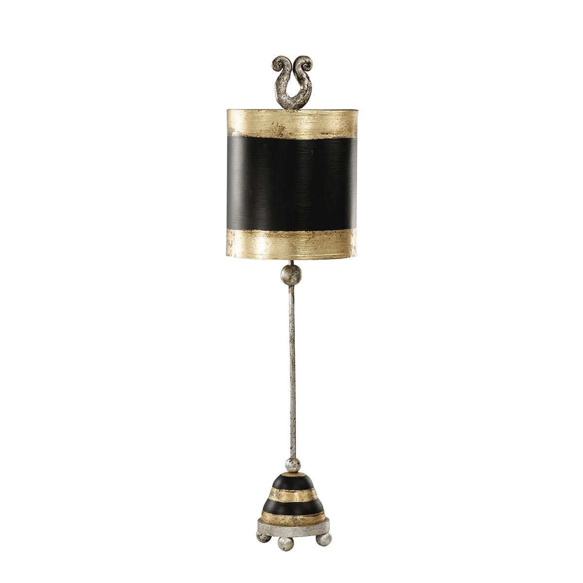 Flambeau Phoenician Gold & Black 1 Light Table Lamp-warehouse-clearance-140826