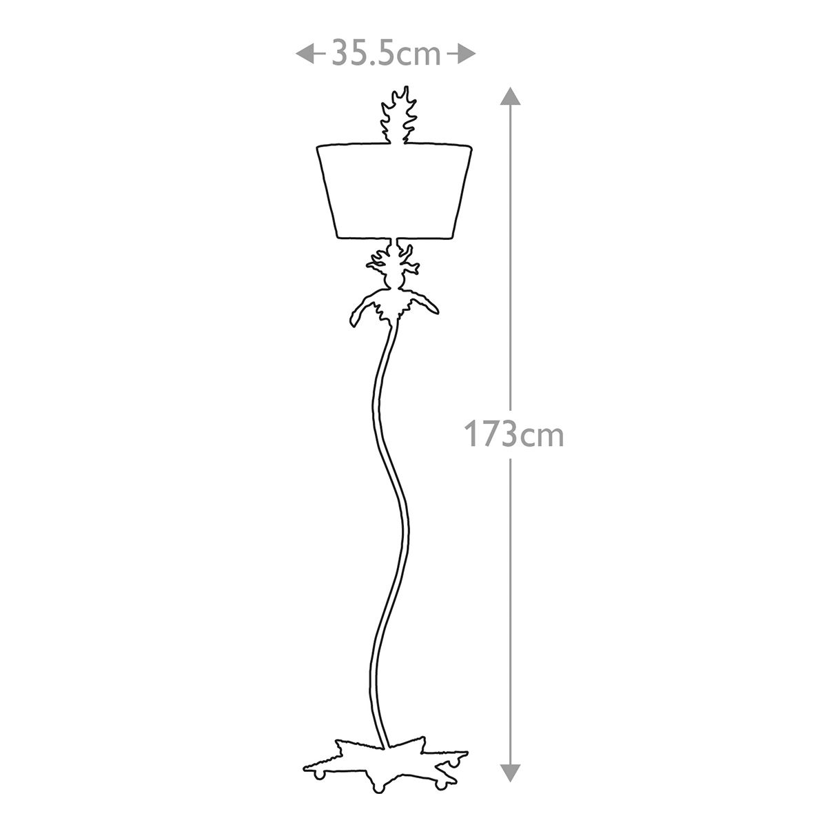 Flambeau South Beach Black & White Floor Lamp