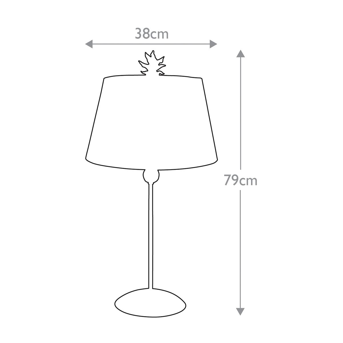 South Beach 1 Light Table Lamp