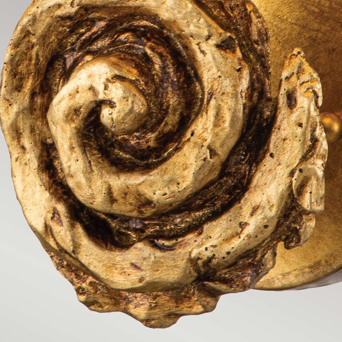 Swirl Large Gold Leaf Wall Light