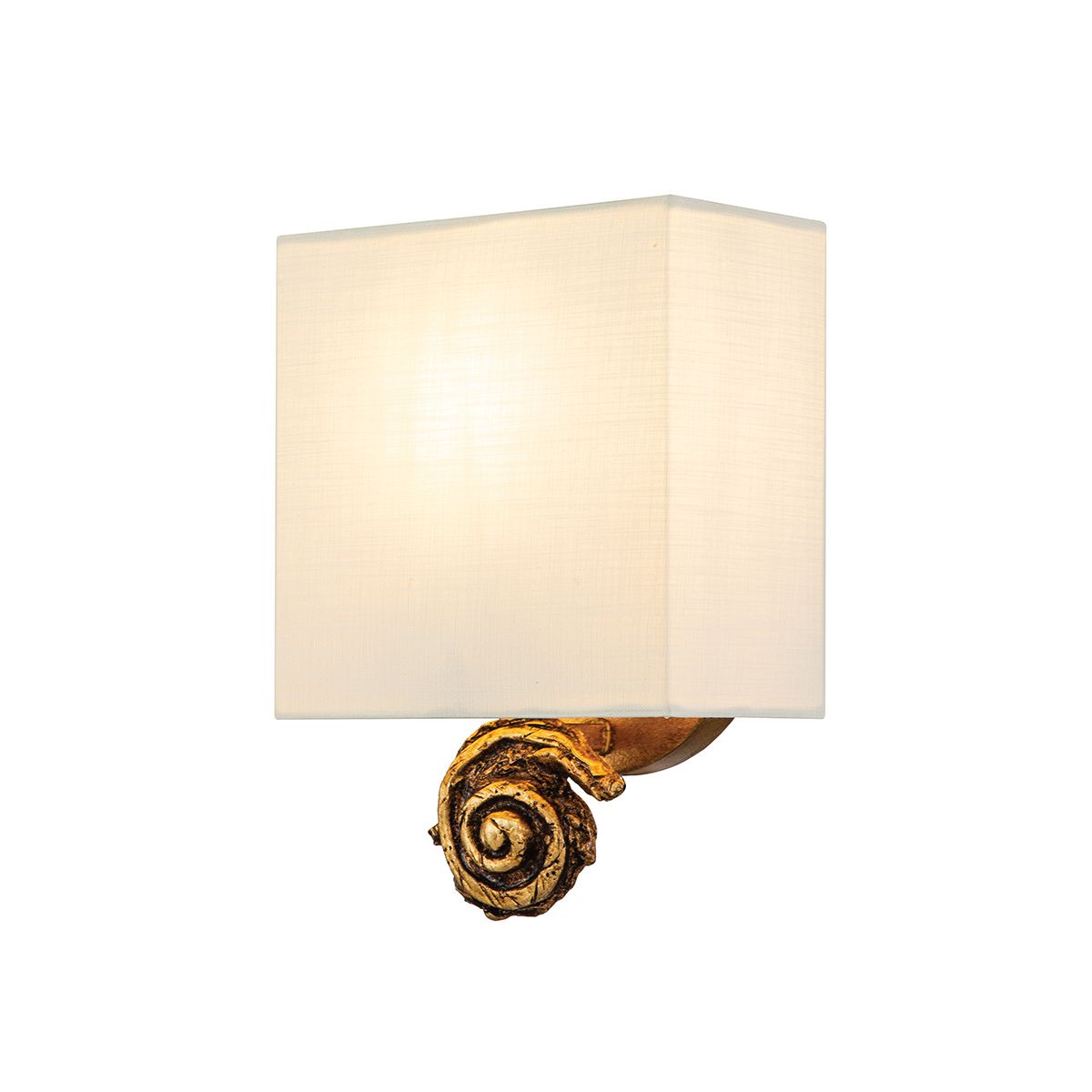 Swirl Small Gold Leaf Wall Light FB-SWIRL-1S-G by Flambeau