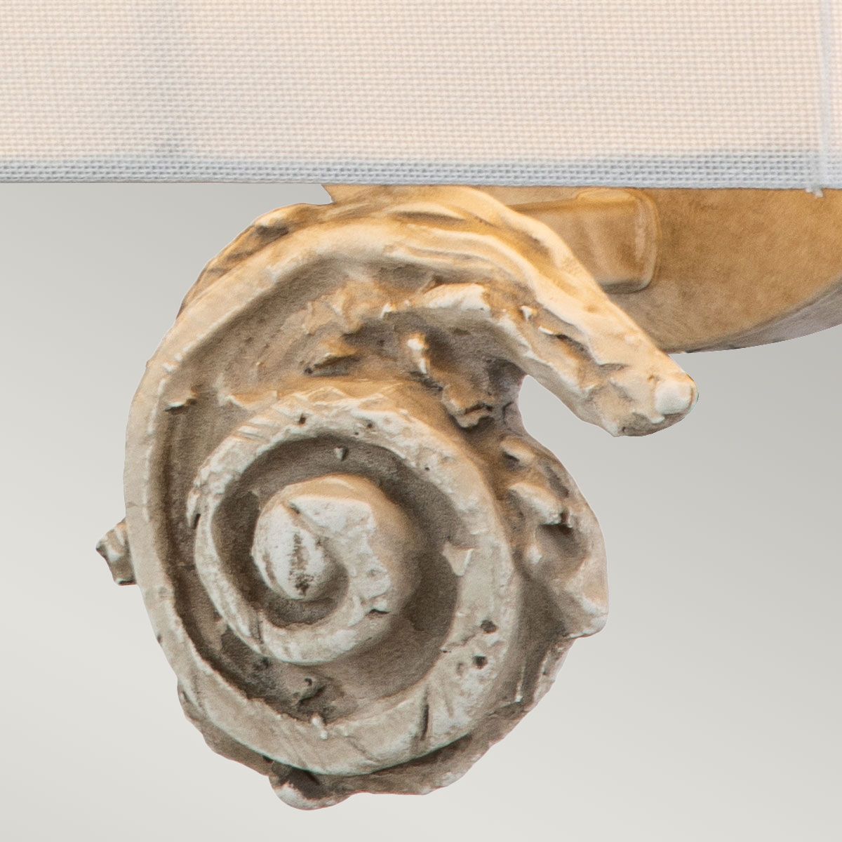 Swirl Small Bone White Wall Light