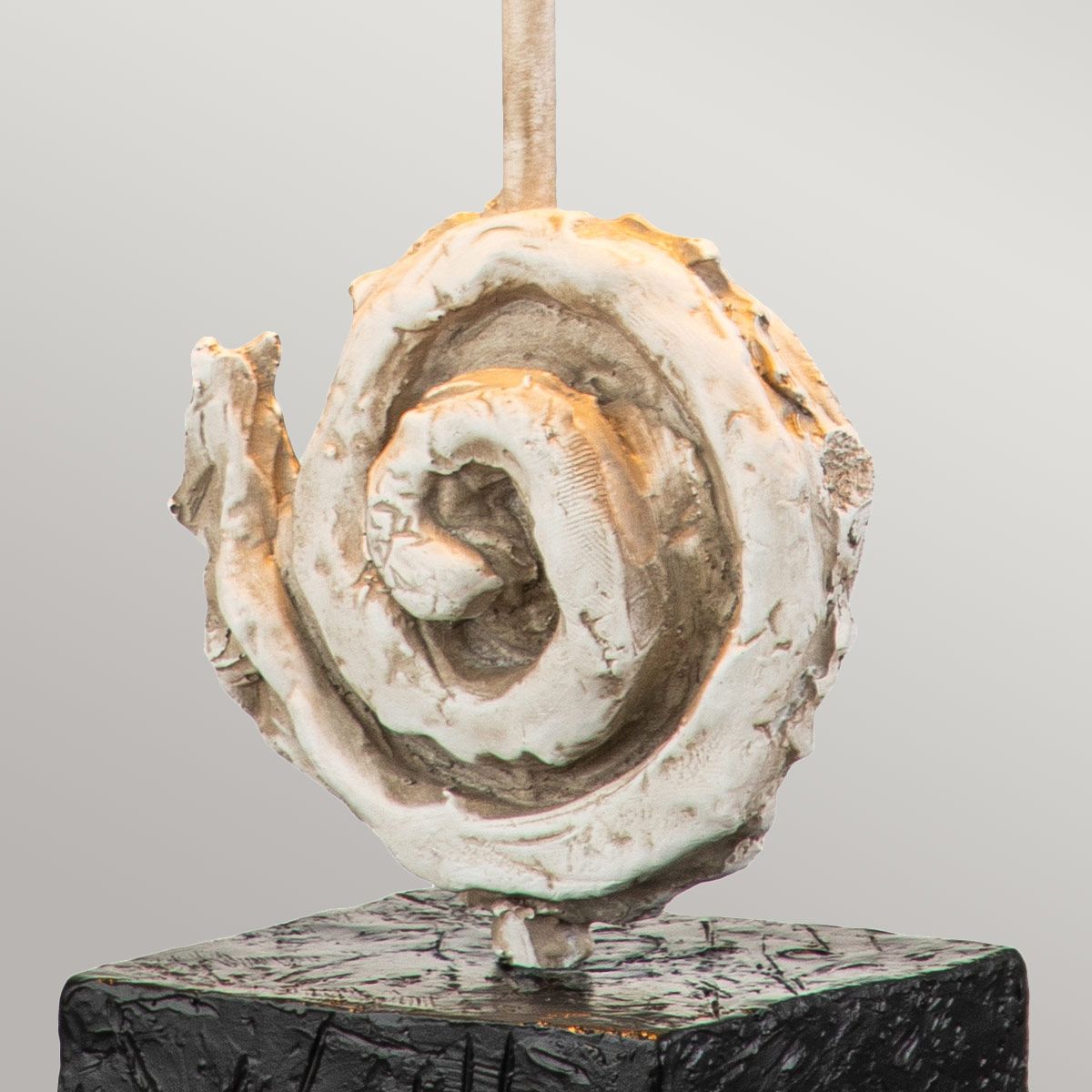 Swirl Bone White Table Lamp