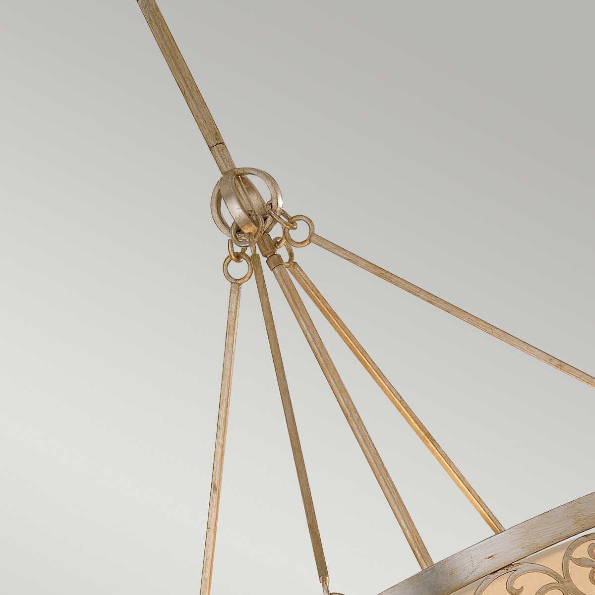 Feiss Arabesque Silver Leaf Patina Ceiling Pendant-OPEN-BOX-50-290626