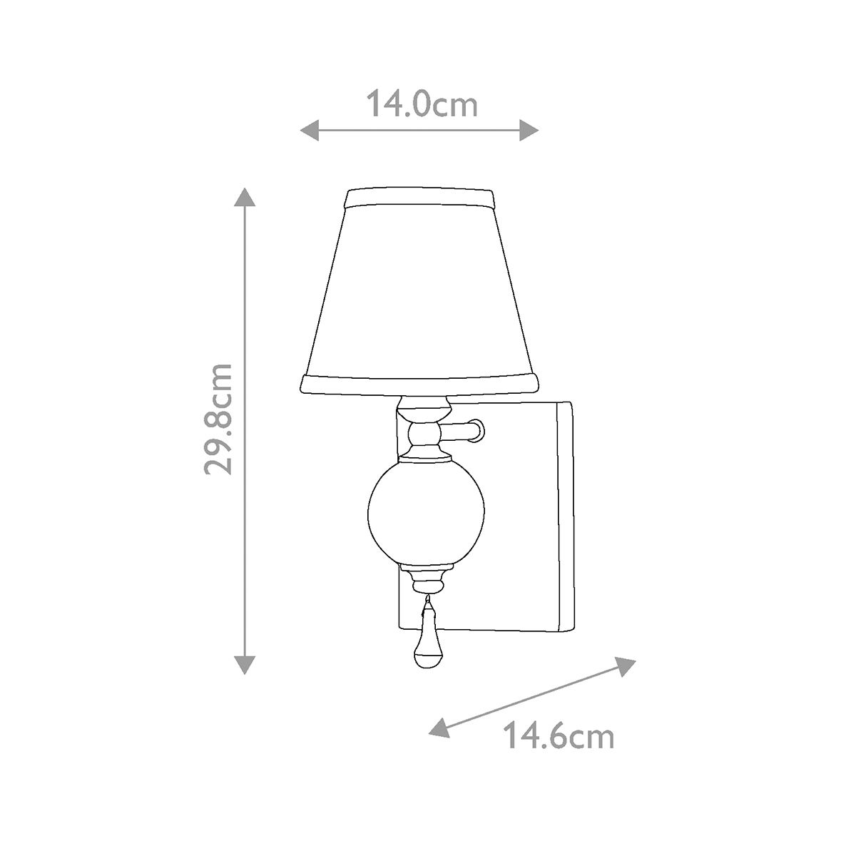 Feiss Argento Wall Light