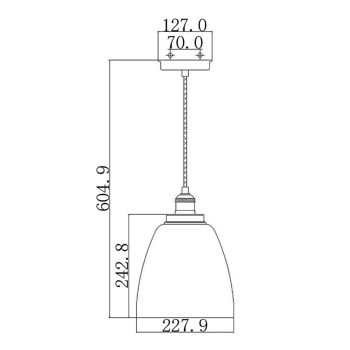 Feiss Baskin 1 Light Aged Brass & Zinc Ceiling Pendant - 23cm