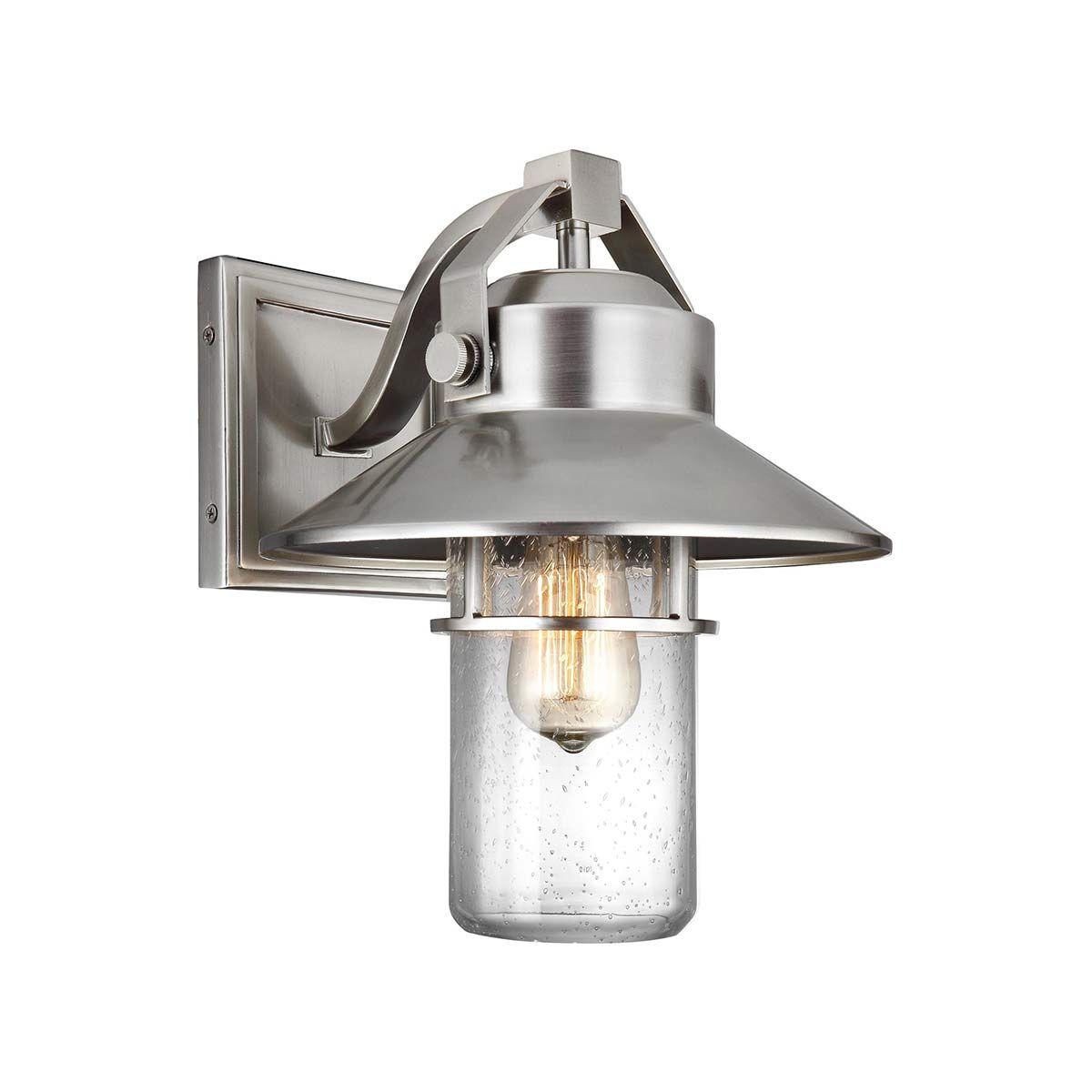 Boynton 1 Light Medium Steel Outdoor Wall Lantern-warehouse-clearance-140826