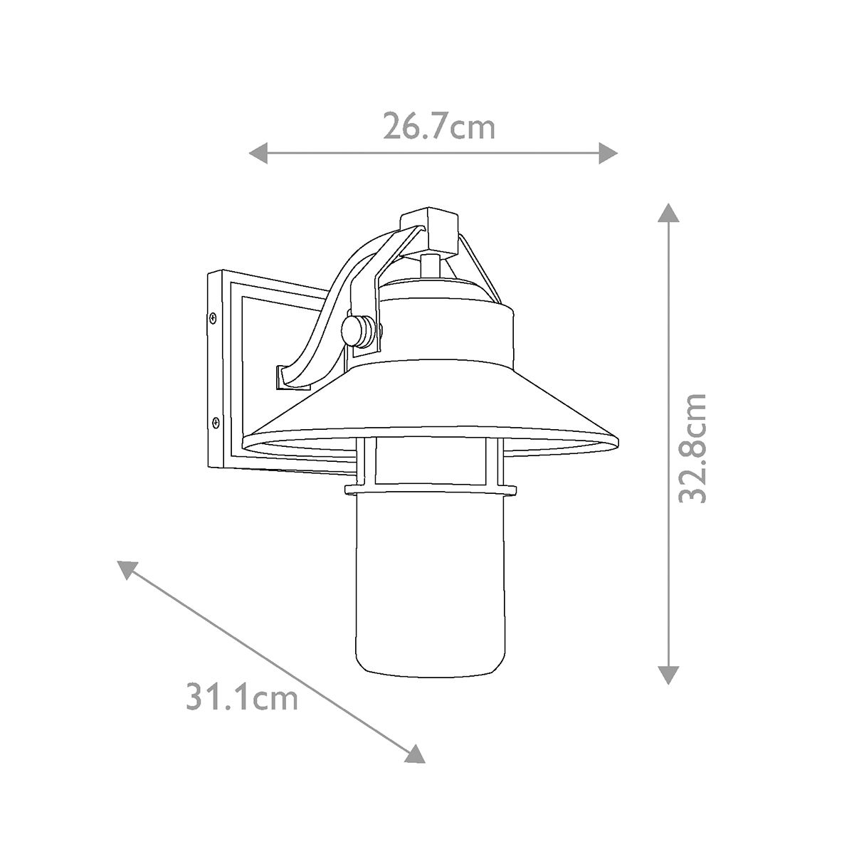 Boynton 1 Light Medium Steel Outdoor Wall Lantern-warehouse-clearance-140826