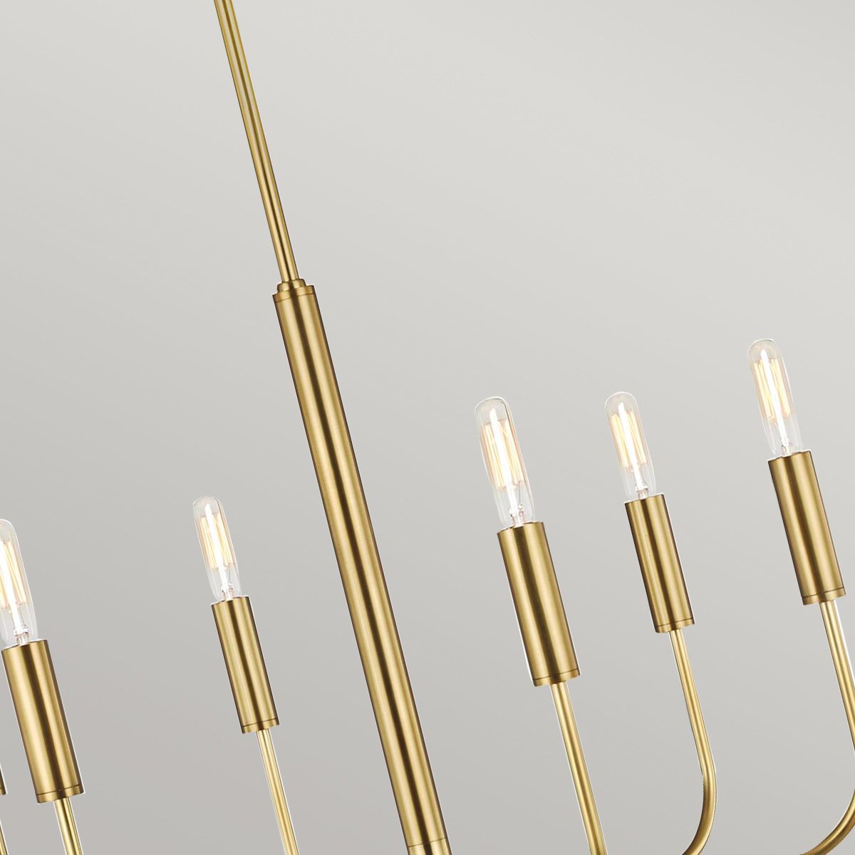 Brianna 6 Light Brushed Brass Chandelier