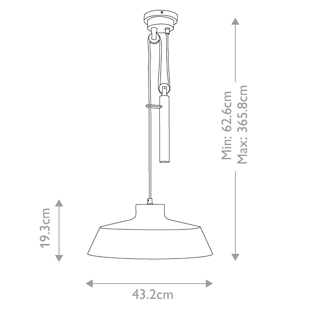 Feiss Candor 1 Light Matte White Pendant Ceiling Light