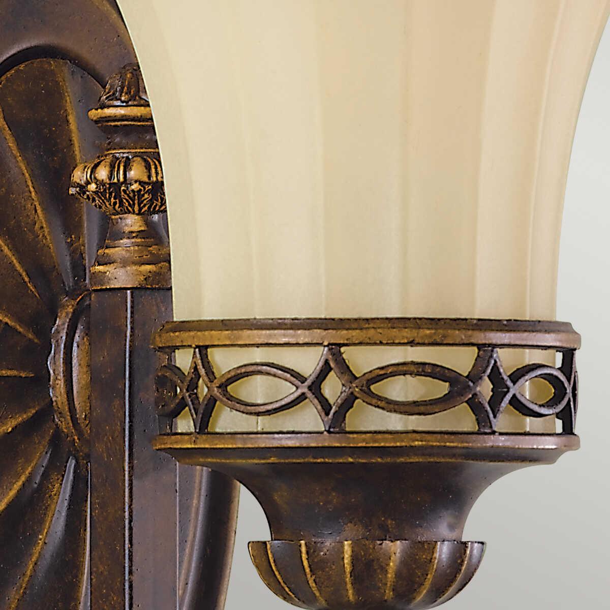 Elstead Feiss Drawing Room Walnut Single Arm Wall Light-OPEN-BOX-BSL-270826