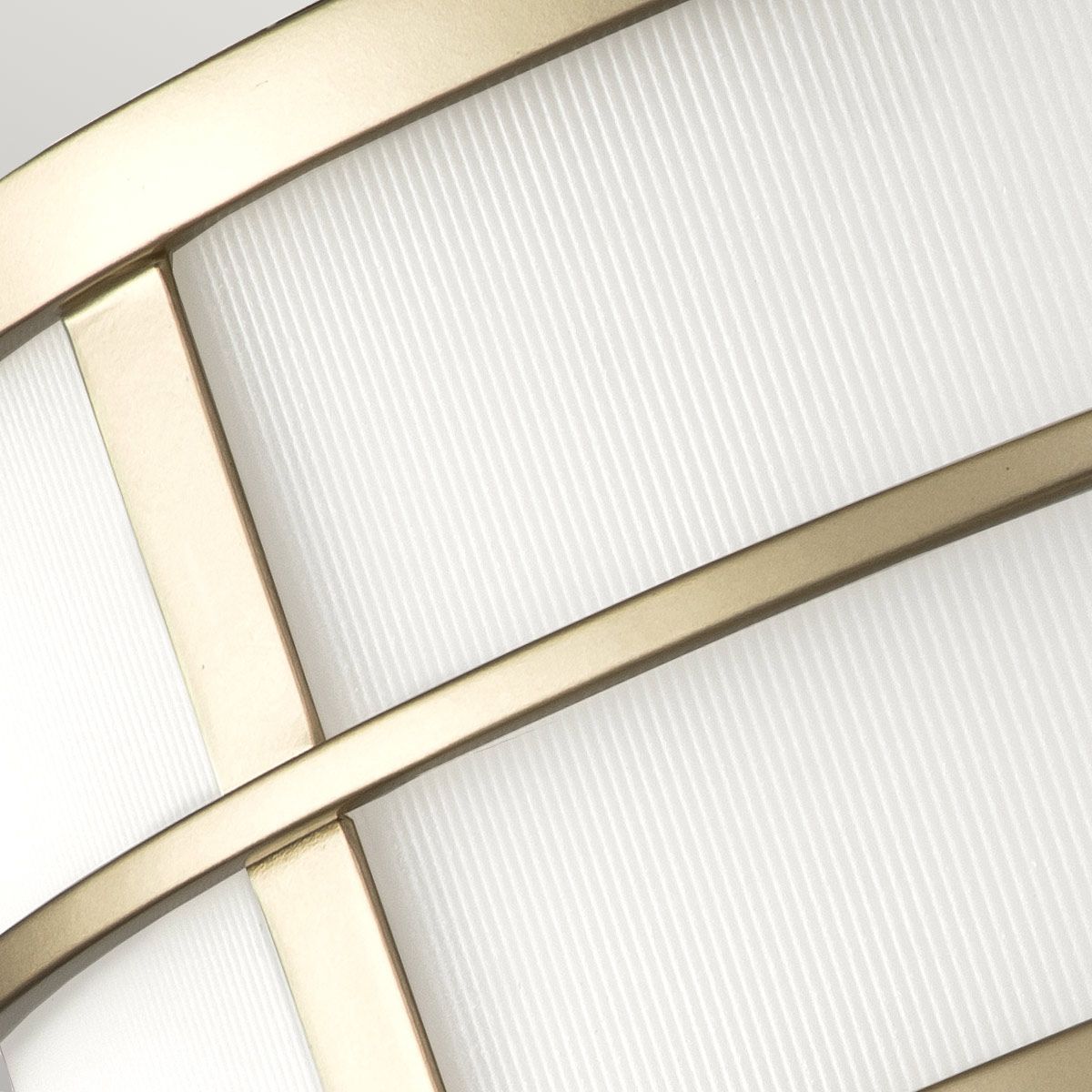 Fusion 3 Light Brass Art Deco Flush Ceiling Light