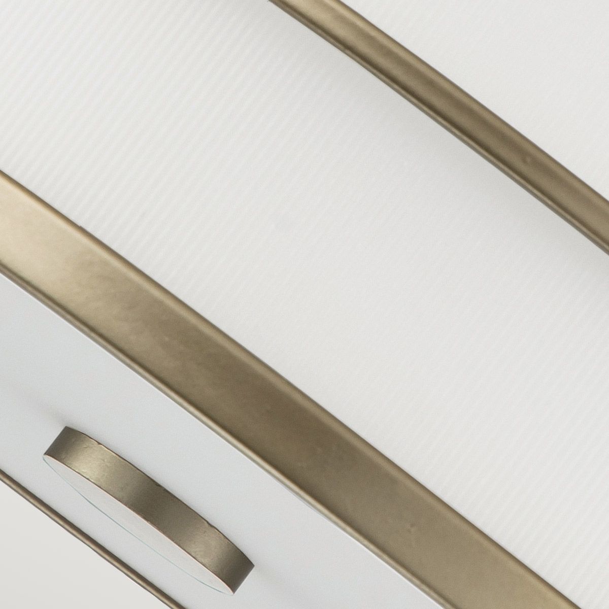 Fusion 3 Light Brass Art Deco Semi Flush Ceiling Light