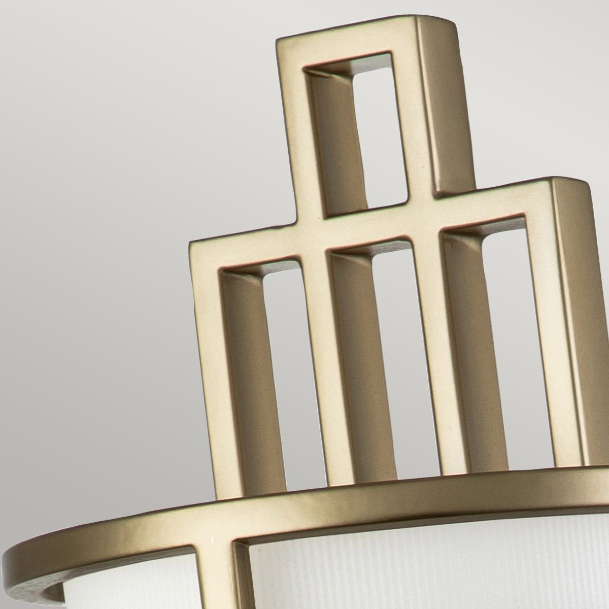 Fusion 1 Light Brass Art Deco Wall Light