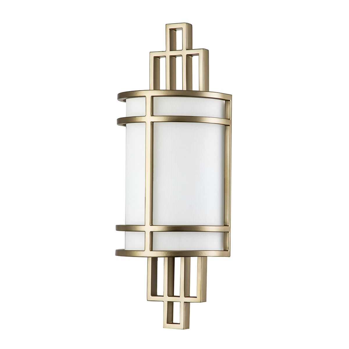 Fusion 1 Light Brass Art Deco Wall Light