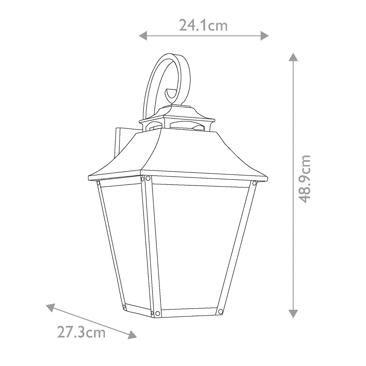 Feiss Galena 3 Light Large Outdoor Wall Light