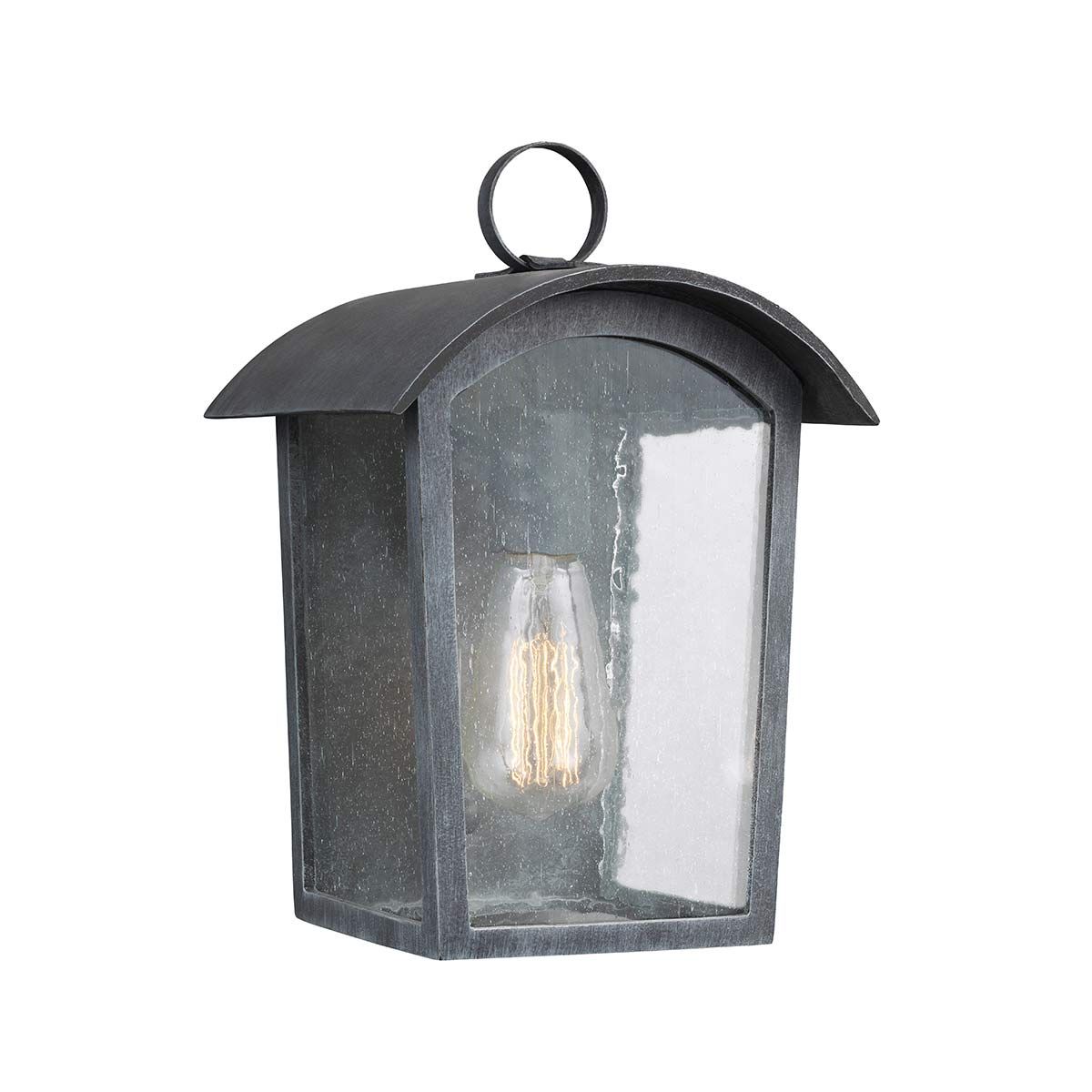 Hodges Small Black Outdoor Wall Lantern FE-HODGES-S by Feiss