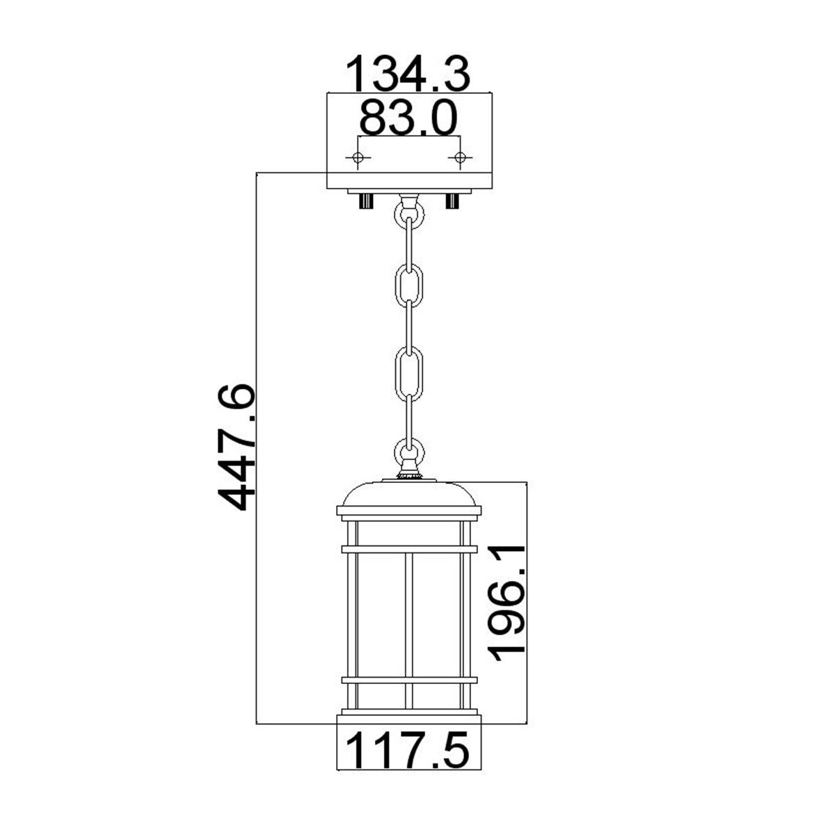 Feiss Lighthouse 1 Light Small Outdoor Chain Lantern