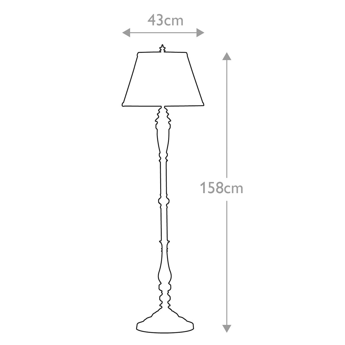 Feiss Lincolndale Bronze Floor Lamp
