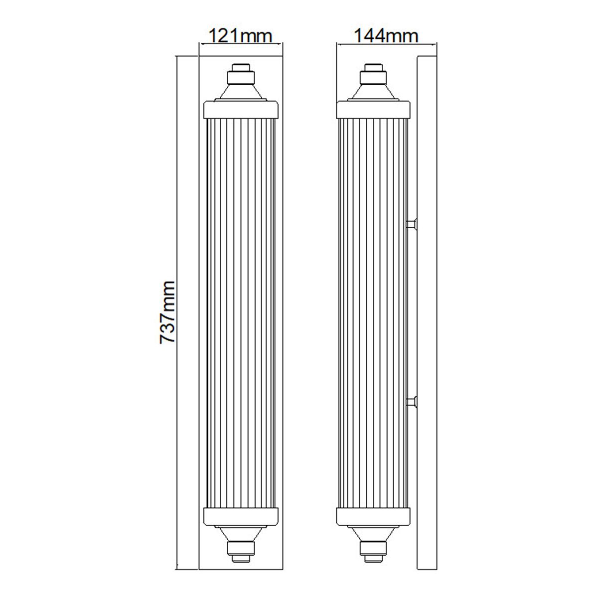 Feiss Paulson 4 Light Chrome Bathroom Wall Light