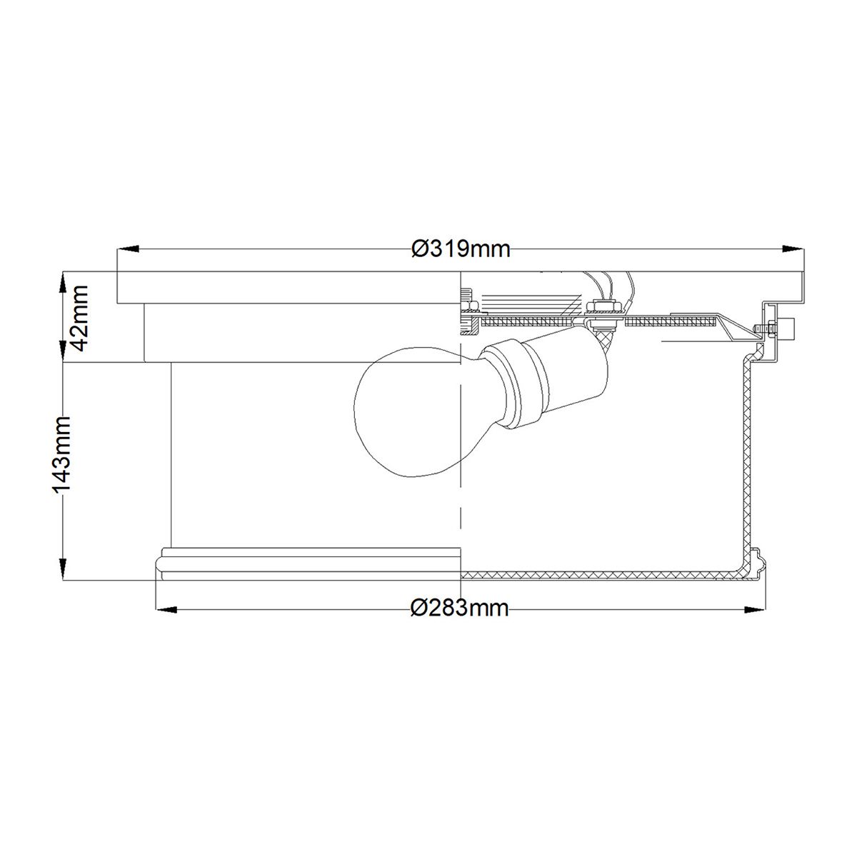 Feiss Payne Polished Nickel Flush Bathroom Ceiling Light-warehouse-25-09-26