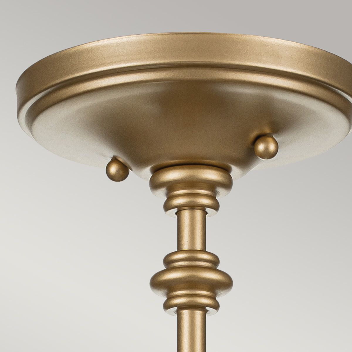 Pickering Lane 3 Light Semi Flush Painted Natural Brass