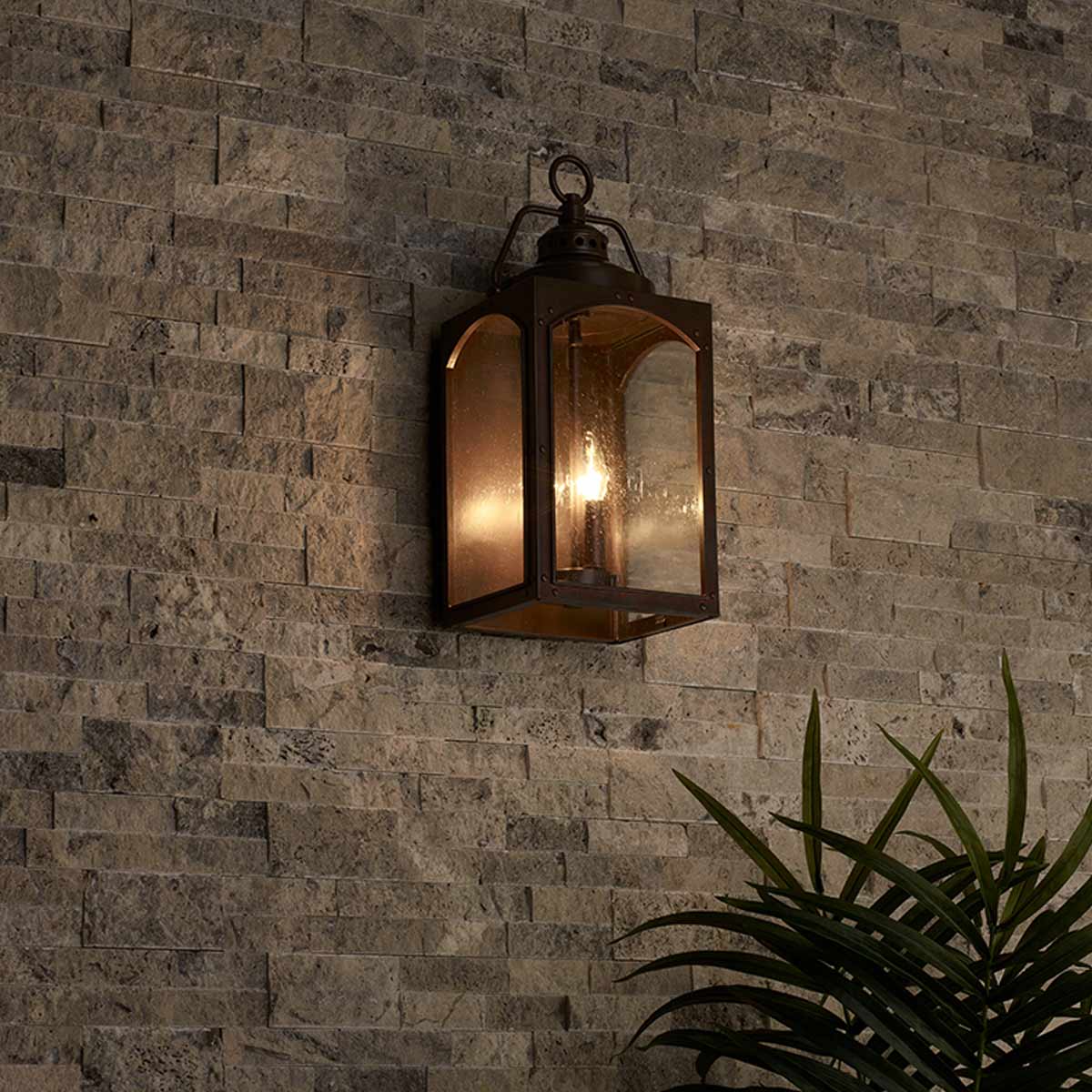 Feiss Randhurst 3 Light Large Copper Outdoor Wall Light